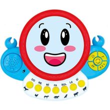 Uj Toys Led Işıklı Müzikli Mavi İlk Davulum