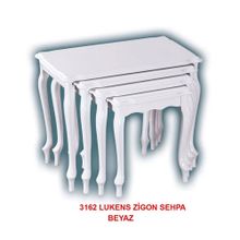 Ülgüdür E-3162 Lukens Beyaz Zigon Sehpa