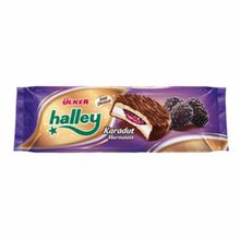 Ülker 6'lı 236 gr Halley Karadut Marmelatlı Çikolatalı Bisküvi