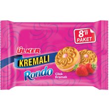 Ülker Rondo 61 gr Kremalı Çilekli Bisküvi