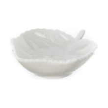 UltraForm 9x8 cm Beyaz Porselen Yaprak Kase