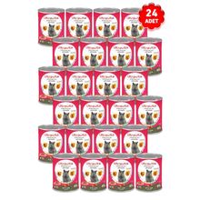 Ultravita 24x415 gr Premium Yüksek Proteinli Kuzulu Konserve Yetişkin Kedi Maması