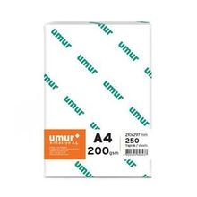 Umur A4 Gramajlı 200 gr 1 Paket 250 Sayfa Fotokopi Kağıd