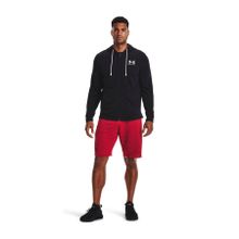 Under Armour 1370409 UA Rival Terry LC FZ Siyah Erkek Kapüşonlu Zip Ceket