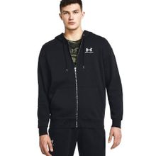 Under Armour 1373881 UA Essential Fleece FZ Hood Siyah Erkek Sweatshirt