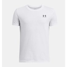 Under Armour Erkek Çocuk Ua Sportstyle Lc T-Shirt 1389962-100 - 8 Yaş - Beyaz-100