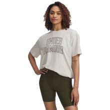 Under Armour Rival Campus Beyaz Oversize Kadın T-Shirt