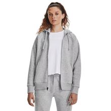 Under Armour Rival Fleece Kapüşonlu Fermuarlı Gri Kadın Sweatshirt