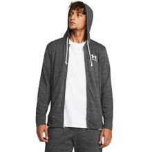 Under Armour UA Rival Terry LC FZ Erkek Ceket Castlerock Light Heather / / Onyx White MD