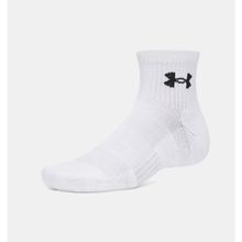 Under Armour Unisex 3'lü Paket Performans Pamuk Çorap Beyaz Renk XL Beden Outdoor Kullanım İçin - Beyaz-100