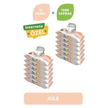 Uni Baby 12x90 Adet Aile Islak Mendil 1080 Yaprak