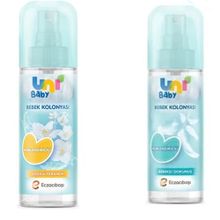 Uni Baby 150 ml Çiçeksi Ferahlık + Uni Baby 150 ml Bebeksi Dokunuş Bebek Kolonyası
