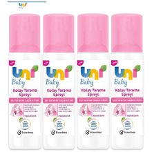 Uni Baby 200 ml 4 Adet Zor Taranan Saçlara Özel Kolay Saç Tarama Spreyi