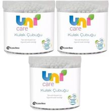 Uni Baby 3x100 Adet Kulak Temizleme Çubuğu
