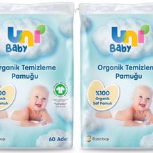 Uni Baby 60x2 Adet Bebek Temizleme Pamuğu