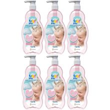 Uni Baby 6x700 ml Kolay Tarama Saç ve Vücut Pompalı Bebek Şampuanı