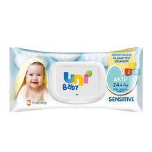Uni Baby Aktif Sensitive 24x52 Adet Islak Mendil