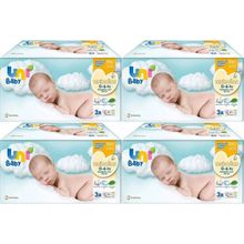 Uni Baby Hassas Yeni Doğan 40x12 Yaprak Narin Ciltler İçin Islak Havlu