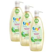Uni Baby UNI-SET 3x900 ml Bebek Saç ve Vücut Şampuanı