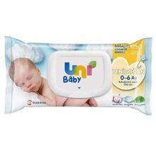Uni Baby Yenidoğan 12'li 480 Yaprak Islak Pamuk Mendil