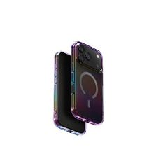 Uniq iPhone 17 Pro Max Iridescia Magsafe Rainbow Siyah Uyumlu Telefon Kılıfı