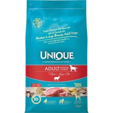Unique 3 kg Kuzu Etli Orta ve İri Irk Yetişkin Köpek Maması
