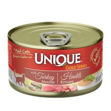 Unique Gold Series Hindi Etli 85 gr Yetişkin Konserve Kedi Maması