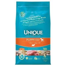 Unique Kuzu Etli 3 KG Orta ve Büyük Irk Düşük Tahıllı Yavru Köpek Maması