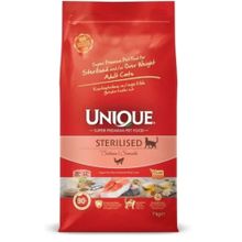 Unique Somonlu Düşük Tahıllı 7 kg Kısırlaştırılmış Kedi Maması