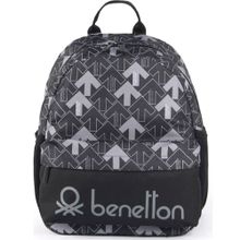 United Colors of Benetton 03736 Siyah-Gri Anaokul Çantası