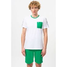 United Colors of Benetton BNT-M20446 Beyaz-Yeşil Erkek T-shirt