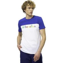 United Colors of Benetton BNT-M20472 Mavi Erkek T-shirt