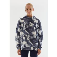 United Colors of Benetton BNT-W20748 Gri Kapüşonlu Kadın Sweatshirt