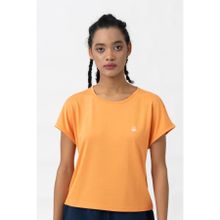 United Colors of Benetton BNT-W21016 Açık Turuncu Kadın T-shirt