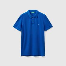 United Colors of Benetton Regular Fit Kısa Kollu Polo Mavi Erkek T-Shirt