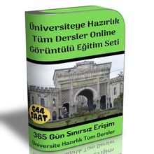 Üniversiteye Hazırlık Tüm Dersler Online Görüntülü Eğitim Seti