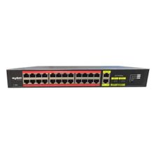 Uranium POE-G2422SFP-300W 24 Port Gigabit +2XGB RJ45/2XSFP Uplink Rackmount POE Switch