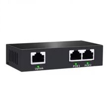 Uranium POE-RP12 1 Port PoE Giriş 2 Port Çıkış Metal Kasa PoE Adaptör Enjektör