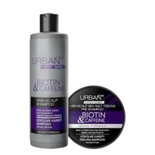 Urban Care Expert Biotin ve Kafein 350 ml Dökülme Karşıtı Şampuan + 200 ml Peeling Şampuan