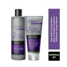 Urban Care Expert Biotin ve Kafein 350 ml Dökülme Karşıtı Şampuan ve 200 ml Hızlı Uzaman Saç Kremi