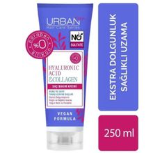 Urban Care Hyaluronic Acid & Collagen 250 ml Kuru ve Zayıf Yavaş Uzayan Saçlar Extra Dolgunlaştırıcı Sülfatsız Saç Bakım Kremi