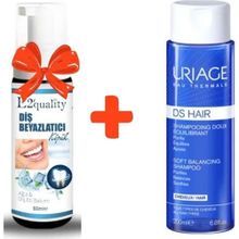 Uriage 200 ml Ds Hair Soft Balancing Shampoo+E2'Quality Diş Beyazlatıcı Köpük