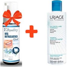 Uriage 250 ml Thermal Micellar Water Temizleme Suyu+E2'Quality Diş Beyazlatıcı Köpük