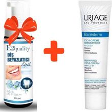 Uriage Bariederm Repairing Cica Cream 40 ml Nemlendirici Krem+E2'quality Diş Beyazlatıcı Köpük