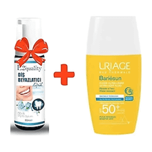 Uriage Bariesun Ultra Light Fluid Spf 50 30 ml Renkli Güneş Kremi+E2'Quality Diş Beyazlatıcı Köpük