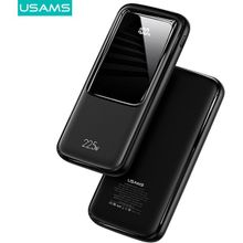 Usams CD161 10000 Mah Powerbank | 22.5W Hızlı Şarj | Pd & Qc3.0 Destekli | Dijital Ekranlı - Siyah