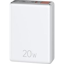 Usams CD192 10000 Mah Powerbank | 22.5W Hızlı Şarj | Pd 20W + Qc3.0 | 3 Çıkışlı | LED Dijital Ekranlı Taşınabilir Şarj Cihazı - Beyaz