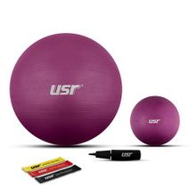 USR 652M 25+65 cm Pilates Topu+Pompası+3 Micro Bant