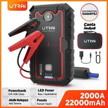 Utraı Jstar One 22000 mah 2000A Jump Starter Taşınabilir Akü Takviye Cihazı