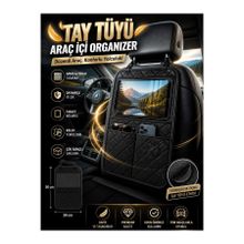 Uydee Siyah Tay Tüyü Araba Koltuk Arkası Organizer Araç Arka Koltuk Organizeri Tablet Tutucu Düzenleyici Araç Içi Organizer Tablet Tutucu Oto Koltuk Arkası Organizer Çok Cepli Araba Düzenleyici